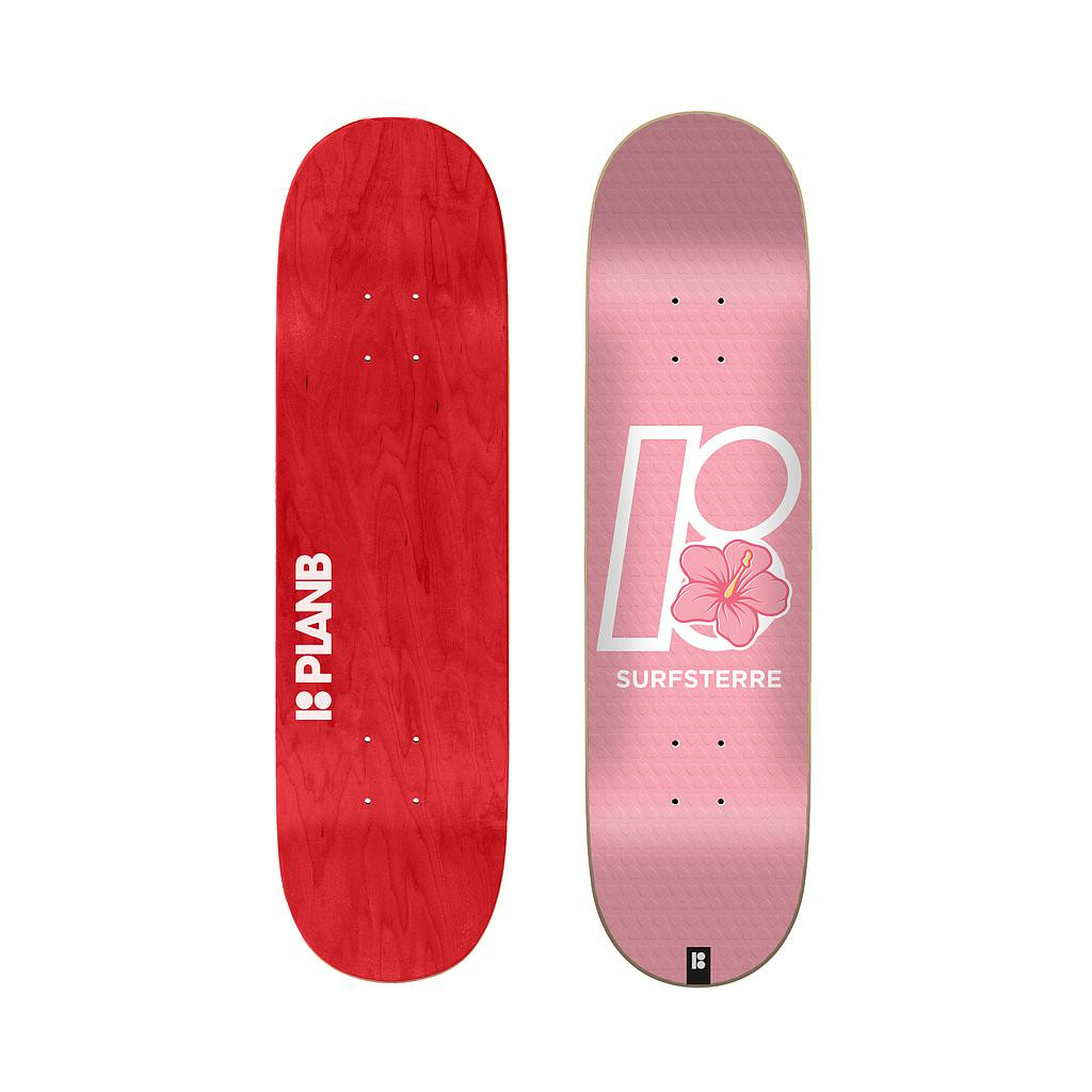 Plan B Surfsterre Hibiscus Deck 8.0 - Skateboard Deck - Ground and Sea